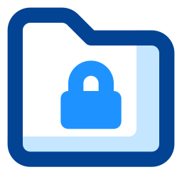 Folder lock icon