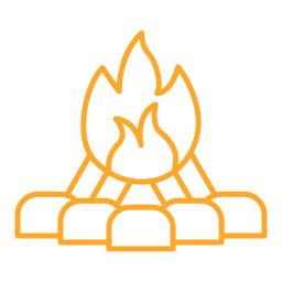 ognisko obozowe ikona