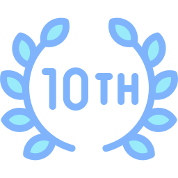 10-jähriges jubiläum icon