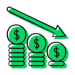 Money graph icon