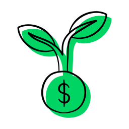 planta de dinero icono