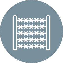 Wire fence icon