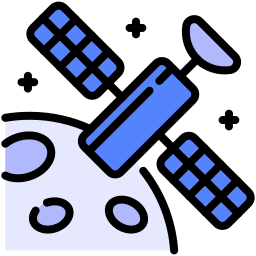 Space satellite icon