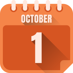 1 de octubre icono