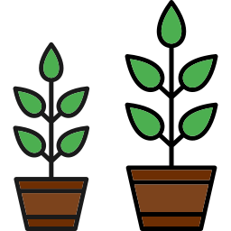 rosną rośliny ikona