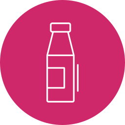 Milk bottle icon