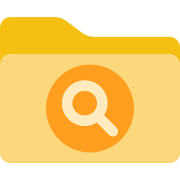 carpeta de búsqueda icono