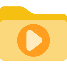 Папка с видео иконка