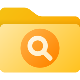 carpeta de búsqueda icono