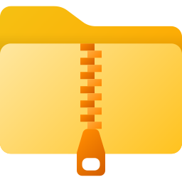 cartella zip icona