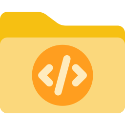 Folder code icon