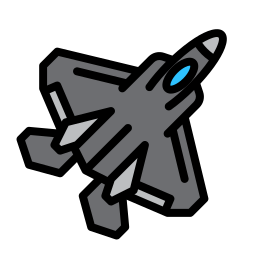 Jet fighter icon