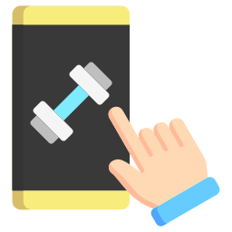 aplicación de fitness icono