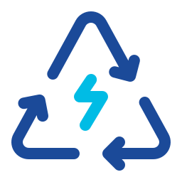 Recycle energy icon