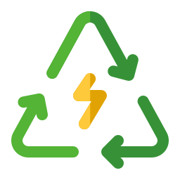 reciclar energía icono