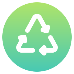 simbolo di riciclo icona