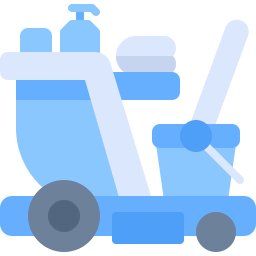 chariot de nettoyage Icône