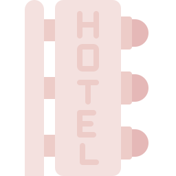 sinal de hotel Ícone