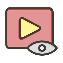 visualizzazioni video icona