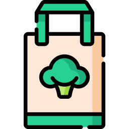 Organic bag icon