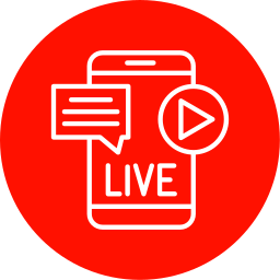 Live streaming icon