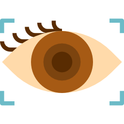 tomografia ocular Ícone