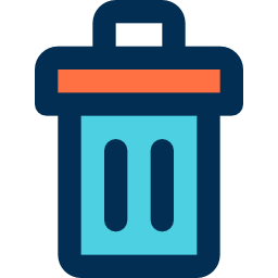 Trash bin icon