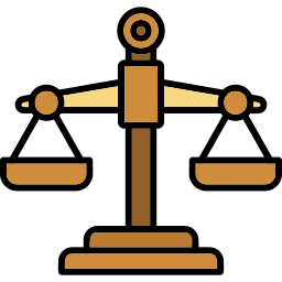 escala jurídica Ícone