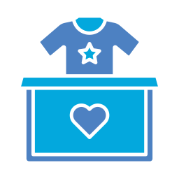 Clothes donation icon