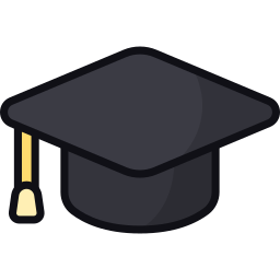 Graduation hat icon