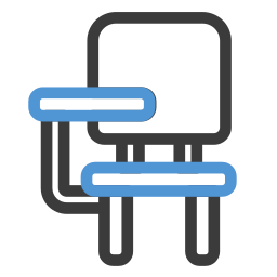 Desk chair icon