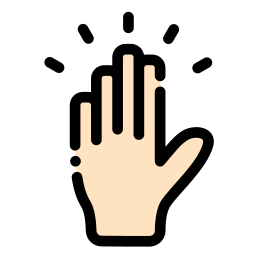 mano arriba icono