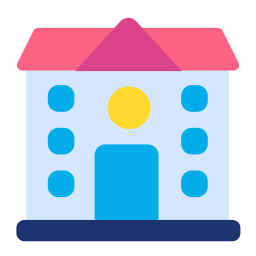 School building icon