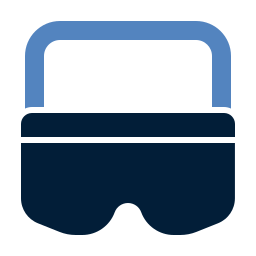 lentes de seguridad icono