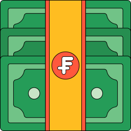 Swiss franc icon