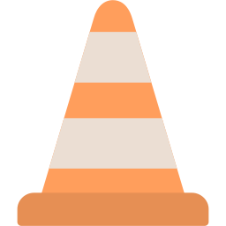 Traffic cone icon