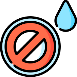 sin agua limpia icono
