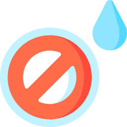 geen schoon water icoon