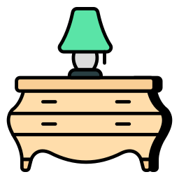 mesa de gaveta Ícone