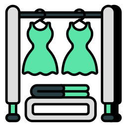 Hanging clothes icon