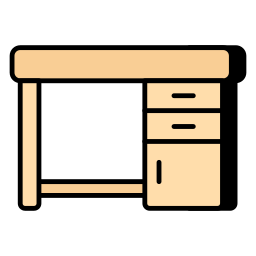 table à tiroirs Icône