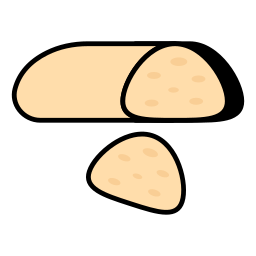 fatia de pão Ícone
