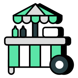 Food cart icon