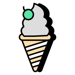 cucurucho de helado icono