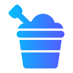 Sand bucket icon