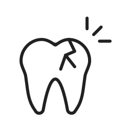 diente roto icono