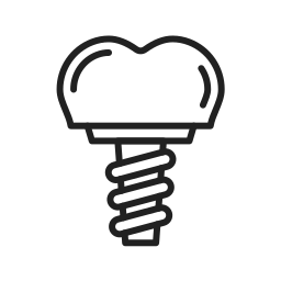 Dental implant icon