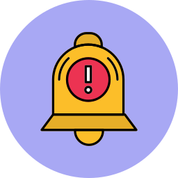 campana de notificación icono