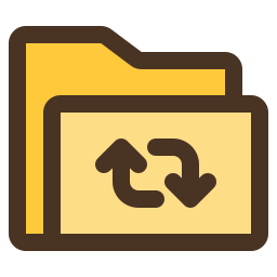 Folder exchanging icon
