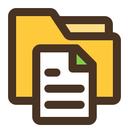 Папка с файлом иконка